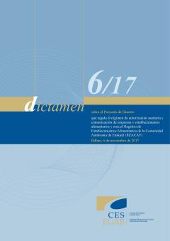 DICTAMEN 6/17 sobre el Proyecto de Decreto que regula el régimen de autorización sanitaria y comunicación de empresas y establecimientos alimentarios y crea el Registro de Establecimientos Alimentario